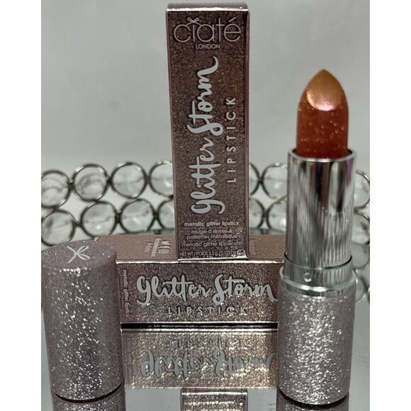 Ciate London Glitter Storm Metallic Lipstick Spark -NEW IN BOX - Picture 2 of 11
